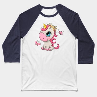 Cute Unicorn Baseball T-Shirt